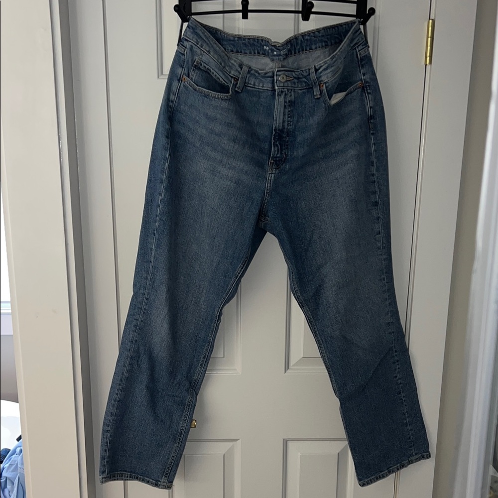 High Rise Straight Cut Jeans